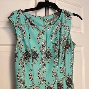 Blue/green/white dress